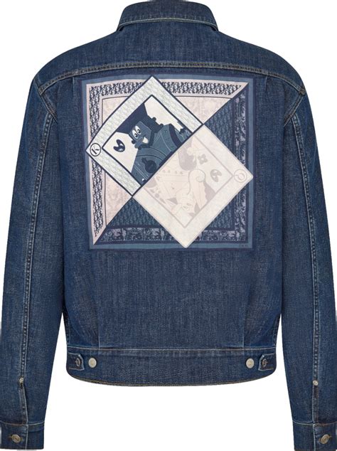 dior x kenny scharf jacket|Dior Dior x Kenny Scharf Blue Denim 'Playing Cards' Jacket.